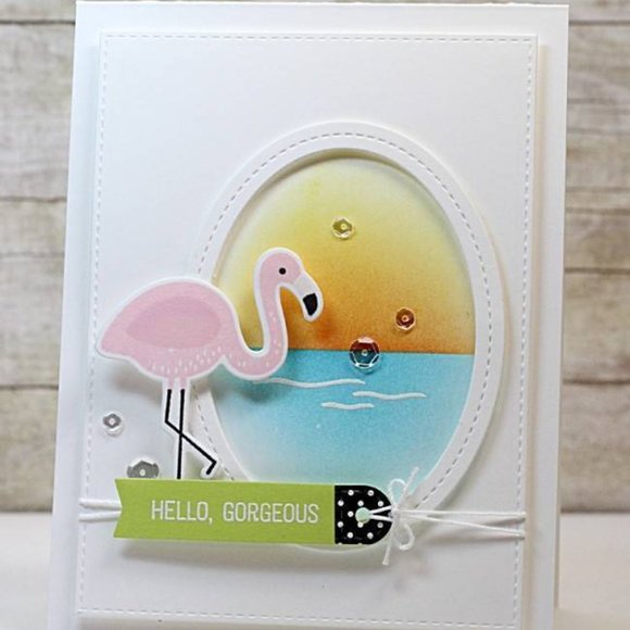 My Favorite Things Clear Acrylic Stamps Flamazing Famingo Birds - Hard to Find ! - Picture 3 of 6
